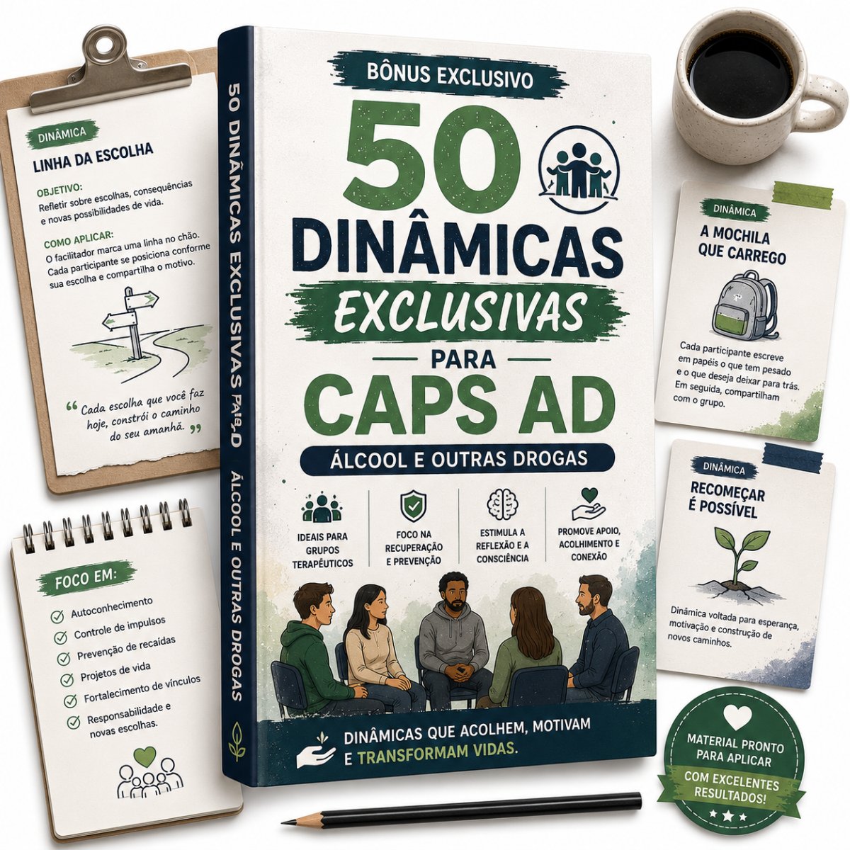50 Dinâmicas Exclusivas para CAPS AD